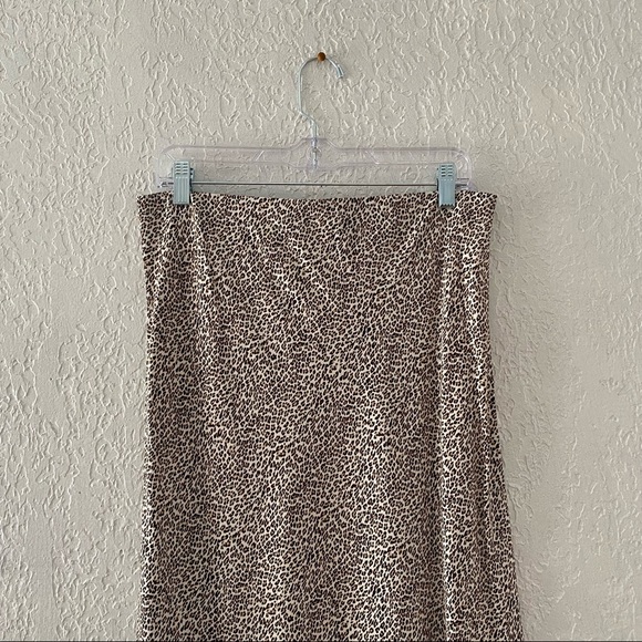 NWT Jenni Kayne Women's Leopard Midi Slip Skirt - Picture 7 of 12